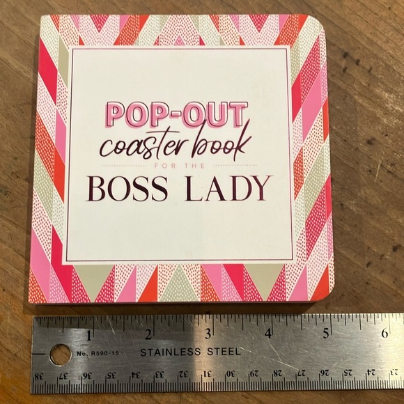 Pop-Out Coaster Book for the Boss Lady - Pink green and White - Picture 12 of 15